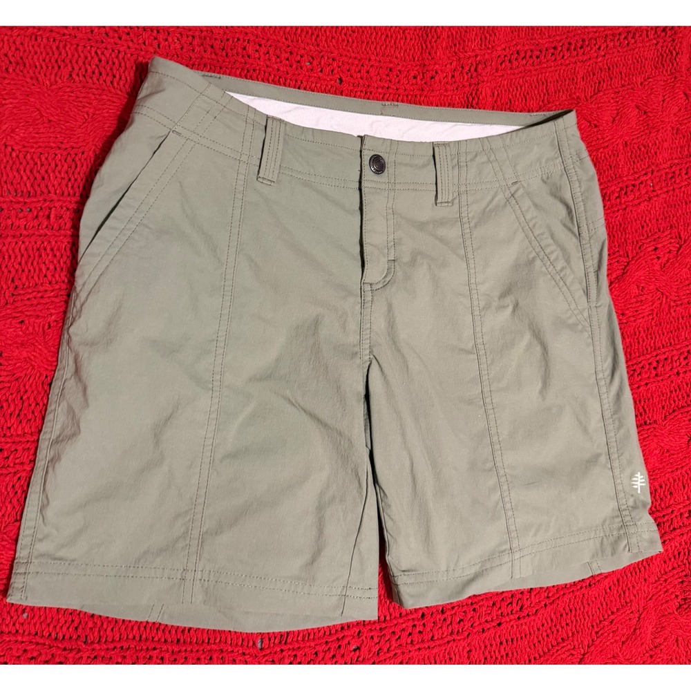 Royal Robbins Discovery Shorts Womens 4 Sage Green Hiking Travel Outdoor Cargo